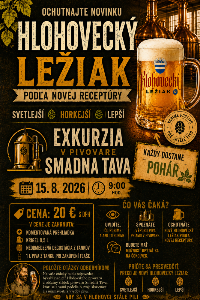Exkurzia 15.8.2026 o 9:00