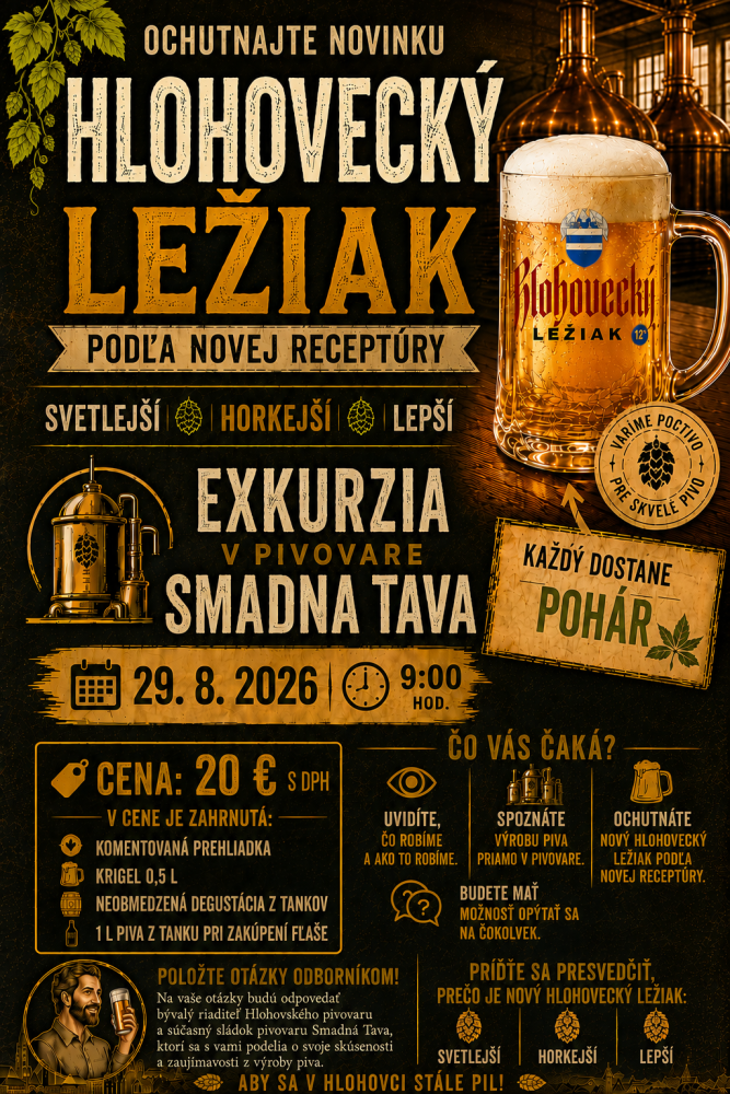 Exkurzia 29.8.2026 o 9:00